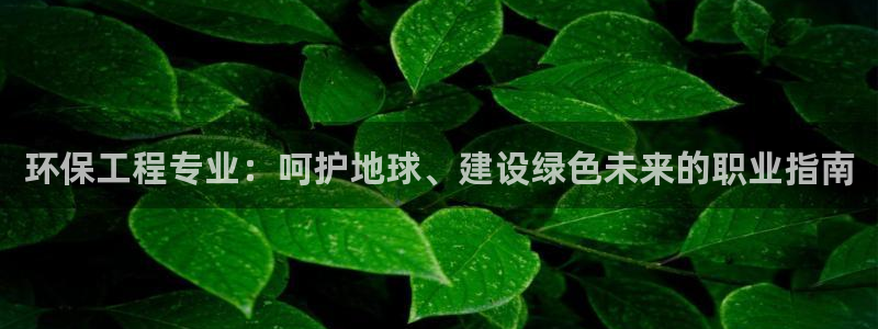 正规彩名堂官网计划01：环保工程专业