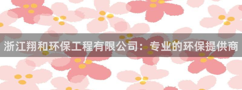 彩名堂计划怎么跟不挂：浙江翔和环保工